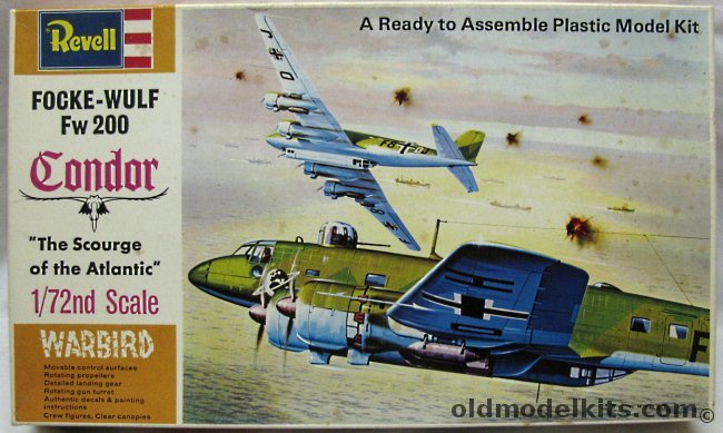 Revell 1/72 Focke-Wulf FW-200C Condor - KG40 (F8+DH) Bordeaux 1940, H204 plastic model kit